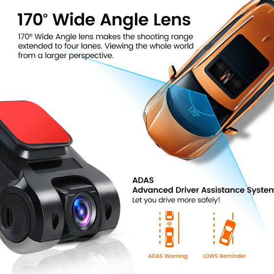 FREE 170 ADAS Dash Cam